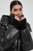 Пухова куртка Luisa Spagnoli жіноча колір чорний зимова Пухова куртка Luisa Spagnoli жіноча колір чорний зимова