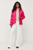 Пухова куртка Luisa Spagnoli жіноча колір рожевий зимова Пухова куртка Luisa Spagnoli жіноча колір рожевий зимова