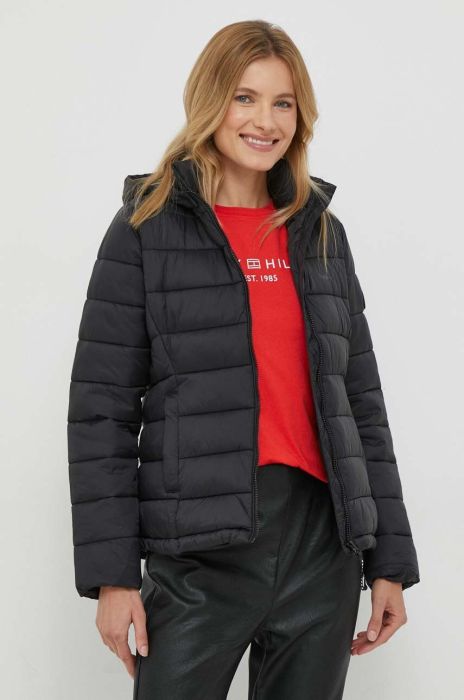 Куртка Pepe Jeans жіноча колір чорний перехідна (3609753)