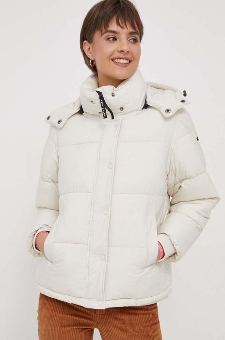 Куртка Pepe Jeans Morgan жіноча колір бежевий зимова Куртка Pepe Jeans Morgan жіноча колір бежевий зимова