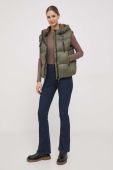 Пухова безрукавка Deha жіночий колір зелений зимовий