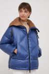 Пухова куртка Deha жіноча зимова колір блакитний Пухова куртка Deha жіноча зимова колір блакитний