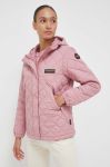 Куртка Napapijri жіноча колір рожевий перехідна Куртка Napapijri жіноча колір рожевий перехідна