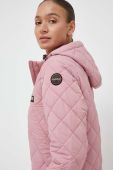 Куртка Napapijri жіноча колір рожевий перехідна Куртка Napapijri жіноча колір рожевий перехідна