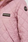 Куртка Napapijri жіноча колір рожевий перехідна Куртка Napapijri жіноча колір рожевий перехідна