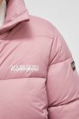 Куртка Napapijri жіноча колір рожевий зимова Куртка Napapijri жіноча колір рожевий зимова