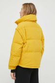 Пухова куртка United Colors of Benetton жіноча колір жовтий зимова oversize Пухова куртка United Colors of Benetton жіноча колір жовтий зимова oversize