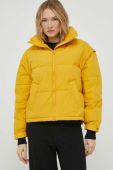 Пухова куртка United Colors of Benetton жіноча колір жовтий зимова oversize Пухова куртка United Colors of Benetton жіноча колір жовтий зимова oversize