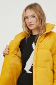 Пухова куртка United Colors of Benetton жіноча колір жовтий зимова oversize Пухова куртка United Colors of Benetton жіноча колір жовтий зимова oversize