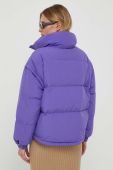 Пухова куртка United Colors of Benetton жіноча колір фіолетовий зимова oversize Пухова куртка United Colors of Benetton жіноча колір фіолетовий зимова oversize