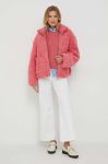 Куртка United Colors of Benetton жіноча колір рожевий перехідна (3614125) Куртка United Colors of Benetton жіноча колір рожевий перехідна (3614125)