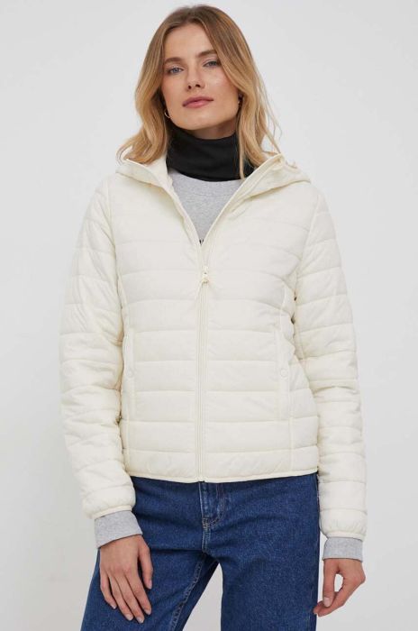 Куртка United Colors of Benetton жіноча колір бежевий перехідна (3523578) Куртка United Colors of Benetton жіноча колір бежевий перехідна (3523578)