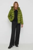 Куртка Sisley жіноча колір зелений зимова Куртка Sisley жіноча колір зелений зимова