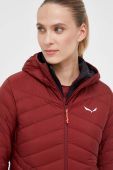 Спортивна пухова куртка Salewa Brenta колір бордовий Спортивна пухова куртка Salewa Brenta колір бордовий