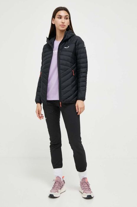 Спортивна пухова куртка Salewa Brenta колір чорний Спортивна пухова куртка Salewa Brenta колір чорний