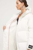 Куртка HUGO жіноча колір бежевий зимова oversize