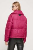 Куртка HUGO жіноча колір рожевий зимова oversize Куртка HUGO жіноча колір рожевий зимова oversize