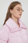 Куртка HUGO жіноча колір рожевий зимова (3688605)