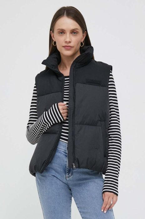 Безрукавка Tommy Hilfiger жіночий колір чорний зимовий Безрукавка Tommy Hilfiger жіночий колір чорний зимовий