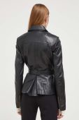 Шкіряна куртка Blugirl Blumarine жіноча колір чорний перехідна Шкіряна куртка Blugirl Blumarine жіноча колір чорний перехідна