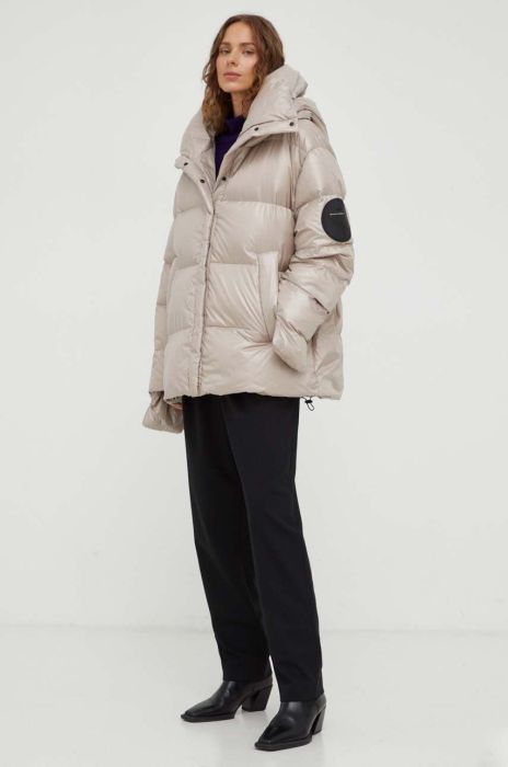 Пухова куртка MMC STUDIO Ilona жіноча колір бежевий зимова oversize (3530756)