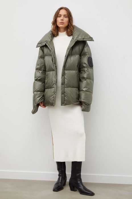 Пухова куртка MMC STUDIO Ilona жіноча колір зелений зимова oversize Пухова куртка MMC STUDIO Ilona жіноча колір зелений зимова oversize