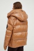 Пухова куртка MMC STUDIO Ilona Gloss жіноча колір коричневий зимова oversize Пухова куртка MMC STUDIO Ilona Gloss жіноча колір коричневий зимова oversize