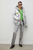Пухова куртка MMC STUDIO жіноча колір срібний зимова oversize Пухова куртка MMC STUDIO жіноча колір срібний зимова oversize