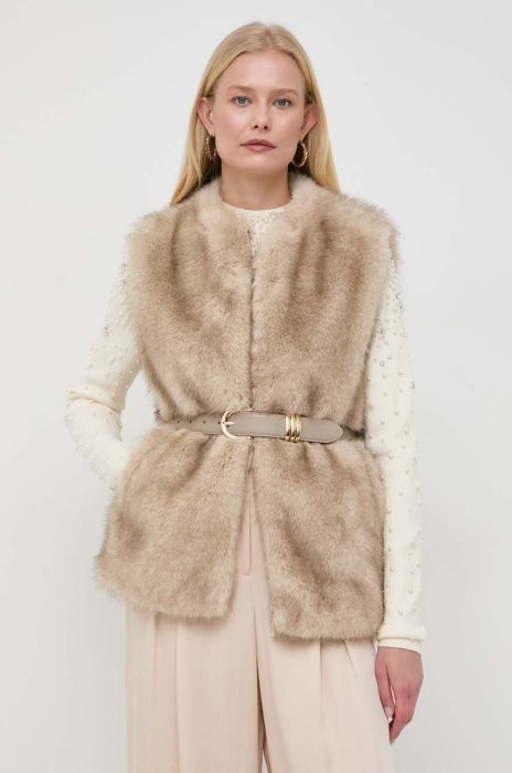 Безрукавка Marciano Guess жіночий колір бежевий перехідний Безрукавка Marciano Guess жіночий колір бежевий перехідний