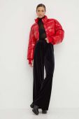 Куртка Patrizia Pepe жіноча колір червоний зимова Куртка Patrizia Pepe жіноча колір червоний зимова