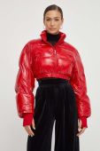 Куртка Patrizia Pepe жіноча колір червоний зимова Куртка Patrizia Pepe жіноча колір червоний зимова