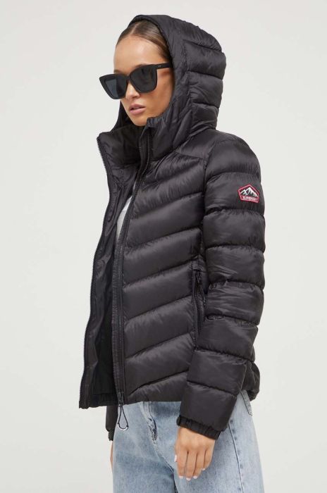 Куртка Superdry жіноча колір чорний перехідна (3489606) Куртка Superdry жіноча колір чорний перехідна (3489606)