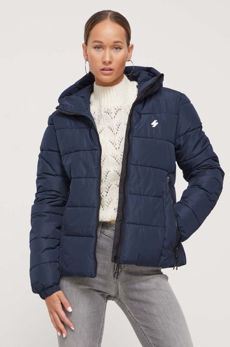 Куртка Superdry жіноча колір синій зимова (3585771) Куртка Superdry жіноча колір синій зимова (3585771)
