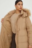 Куртка Twinset жіноча колір бежевий зимова Куртка Twinset жіноча колір бежевий зимова