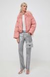 Куртка Twinset жіноча колір рожевий зимова Куртка Twinset жіноча колір рожевий зимова