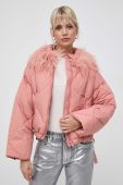 Куртка Twinset жіноча колір рожевий зимова Куртка Twinset жіноча колір рожевий зимова