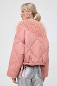 Куртка Twinset жіноча колір рожевий зимова Куртка Twinset жіноча колір рожевий зимова
