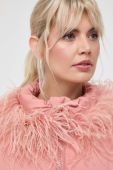 Куртка Twinset жіноча колір рожевий зимова Куртка Twinset жіноча колір рожевий зимова