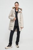 Парка Jack Wolfskin жіноча колір бежевий перехідна