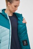 Спортивна пухова куртка Jack Wolfskin Tundra колір бірюзовий Спортивна пухова куртка Jack Wolfskin Tundra колір бірюзовий