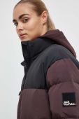 Пухова куртка Jack Wolfskin жіноча зимова колір фіолетовий Пухова куртка Jack Wolfskin жіноча зимова колір фіолетовий
