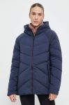 Пухова куртка Jack Wolfskin жіноча колір синій зимова Пухова куртка Jack Wolfskin жіноча колір синій зимова