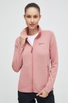 Спортивна кофта Jack Wolfskin Kolbenberg колір рожевий однотонна Спортивна кофта Jack Wolfskin Kolbenberg колір рожевий однотонна