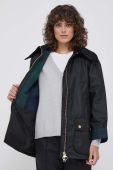 Бавовняна куртка Barbour колір чорний перехідна (3492867) Бавовняна куртка Barbour колір чорний перехідна (3492867)