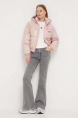 Куртка Ellesse жіноча колір рожевий зимова oversize Куртка Ellesse жіноча колір рожевий зимова oversize