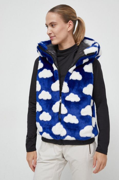 Двостороння безрукавка Rossignol JCC жіноча зимова колір блакитний Двостороння безрукавка Rossignol JCC жіноча зимова колір блакитний