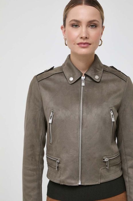 Куртка Morgan жіноча колір зелений перехідна (3554211)