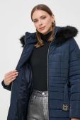Пухова куртка Morgan жіноча колір синій зимова Пухова куртка Morgan жіноча колір синій зимова