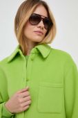 Куртка-сорочка MAX&Co. x Anna Dello Russo колір зелений перехідна oversize Куртка-сорочка MAX&Co. x Anna Dello Russo колір зелений перехідна oversize