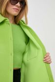 Куртка-сорочка MAX&Co. x Anna Dello Russo колір зелений перехідна oversize Куртка-сорочка MAX&Co. x Anna Dello Russo колір зелений перехідна oversize